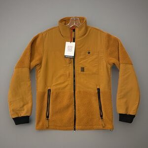 TOPO DESIGNS Subalpine Fleece Full Zip Jacket Sz S Wheat Polartec Denali NEW NWT